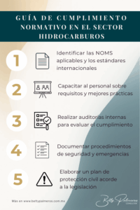 Infografía: guía de cumplimiento normativo en el sector hidrocarburos, Betty Palmeros Consultor
